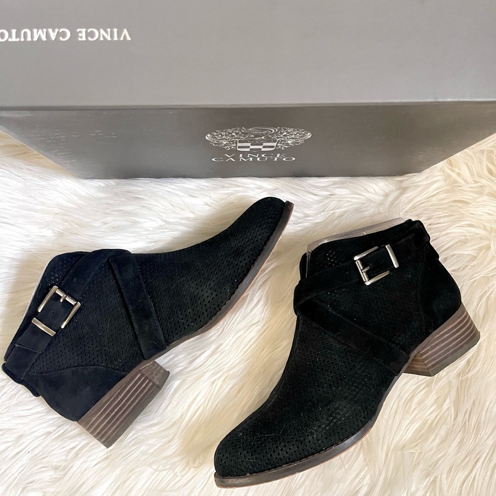 Vince Camuto Casha Black Ankle Boots